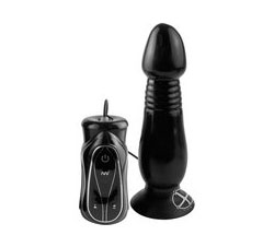 Anal Fantasy Vibrating Thruster Silicone Vibe Waterproof Black 5.5 Inch